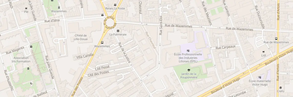 Plan du 184 Rue Chevreul à Lille