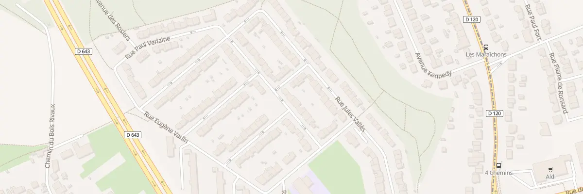 Plan du 90 Rue Gustave Courbet à Cuincy