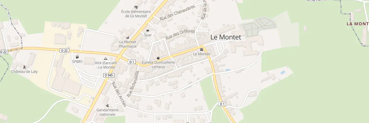 Plan du 6 Rue du Four au Montet