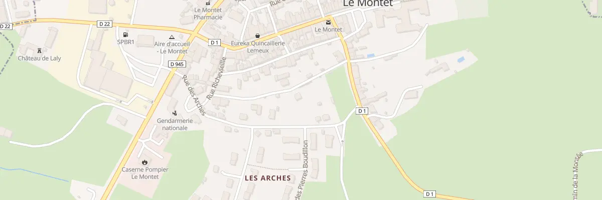 Plan du 1 Rue du Colombier au Montet