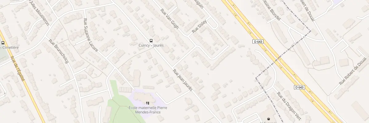 Plan du 543 Rue Jean Jaurès à Cuincy