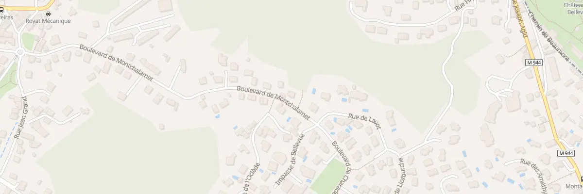 Plan du 43 Bd de Montchalamet à Royat