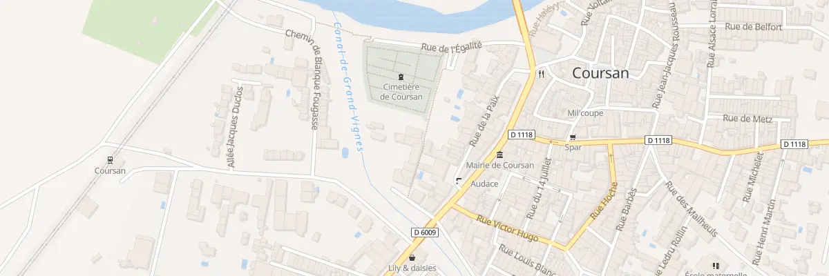 Plan du 5 Rue du Cimetière à Coursan