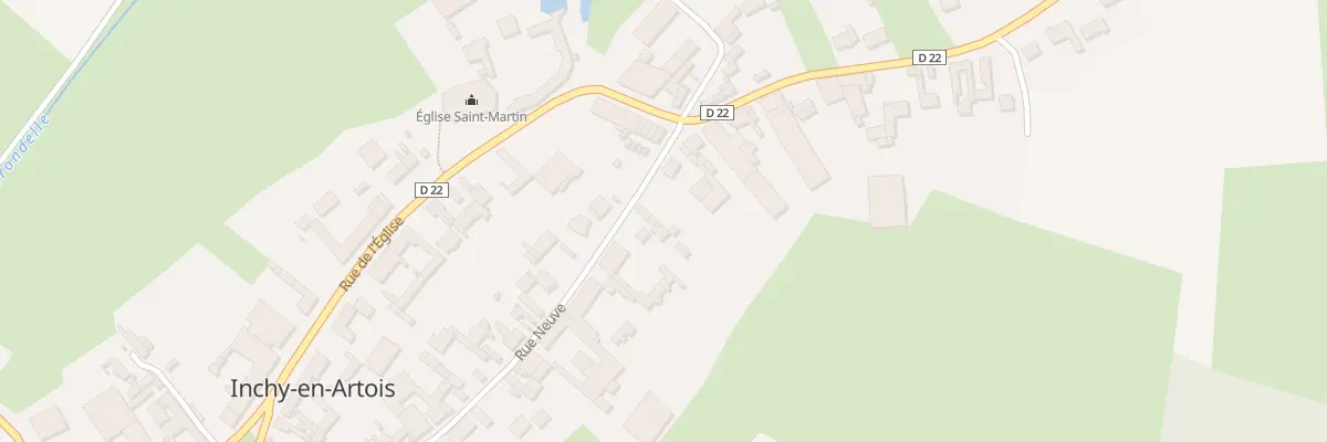 Plan du 37 Rue Neuve à Inchy-en-Artois