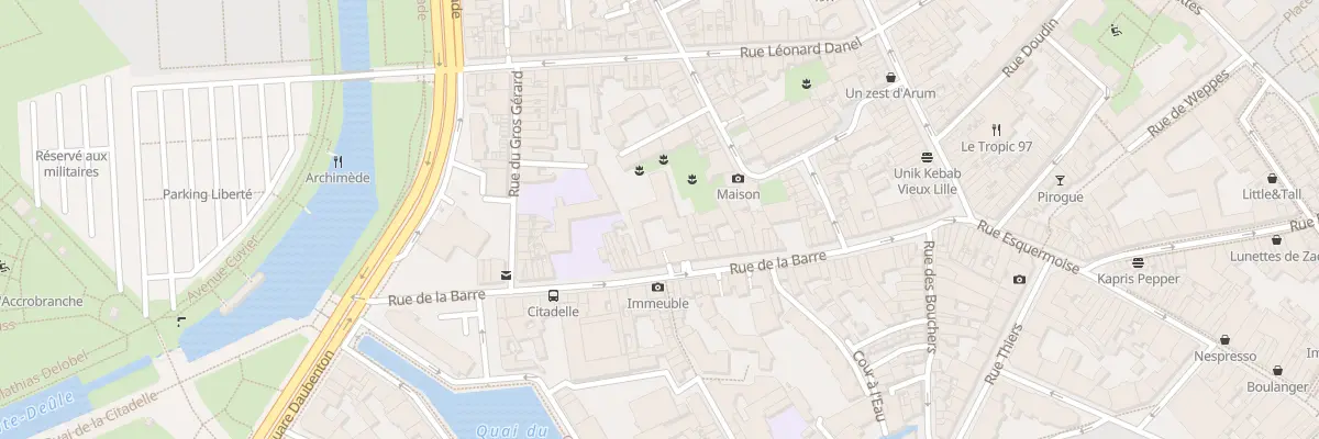 Plan du 58 Rue de la Barre à Lille