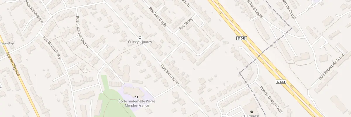 Plan du 551 Rue Jean Jaurès à Cuincy