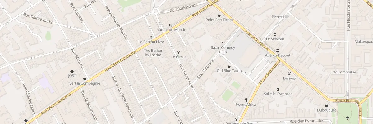 Plan du 23 Rue Henri Kolb à Lille