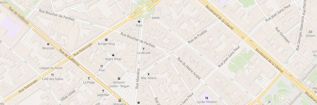 Plan du 104 Rue Boucher de Perthes à Lille