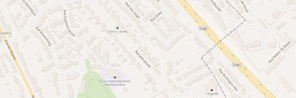 Plan du 561 Rue Jean Jaurès à Cuincy