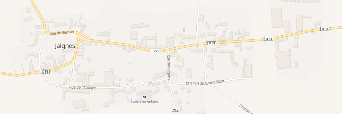 Plan du 1 Rue des Vignes à Jaignes