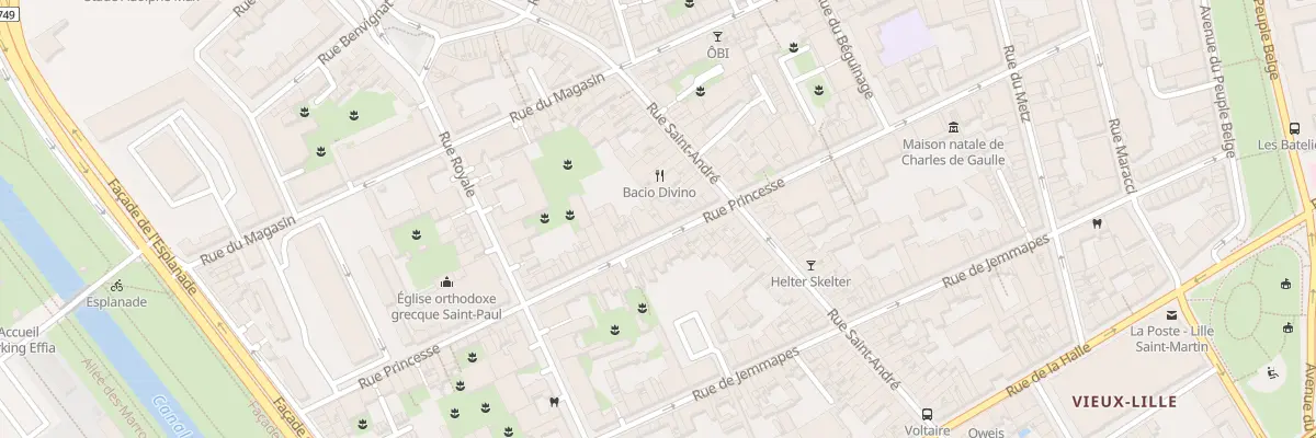 Plan du 68 Rue Princesse à Lille