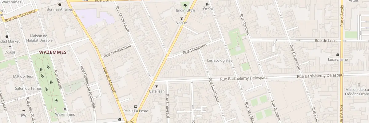 Plan du 13 Rue Stappaert à Lille