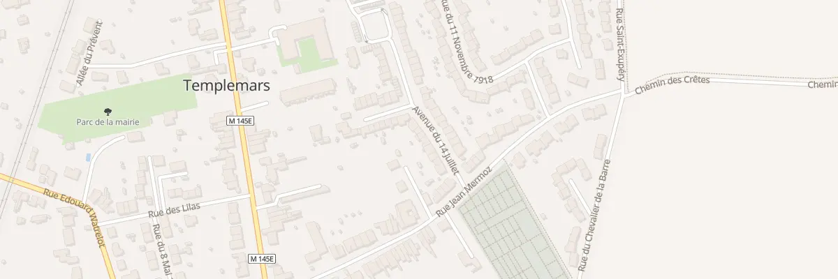Plan du 11 Rue du 14 Juillet à Templemars
