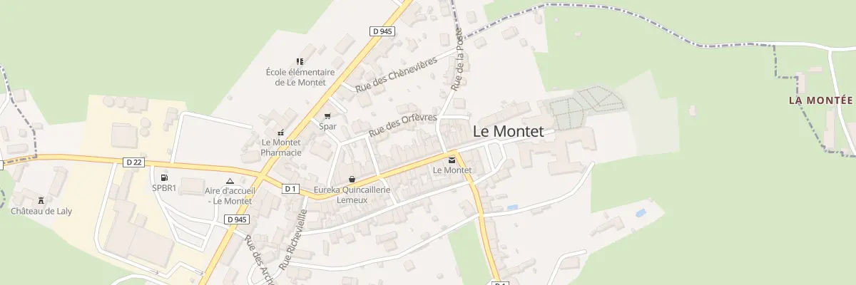 Plan du 4 Gr Grande Rue au Montet