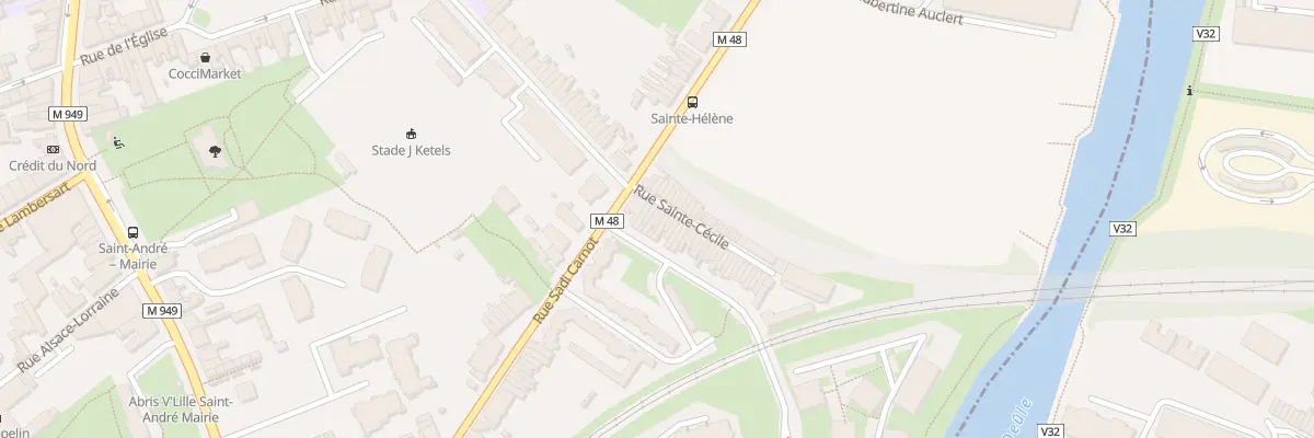Plan du 6 Rue Sainte-Cécile à Saint-André-lez-Lille