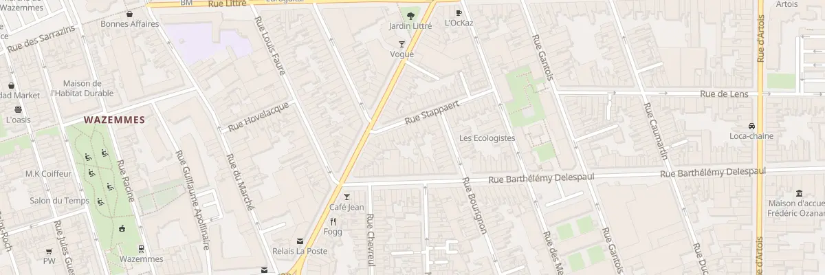 Plan du 15 Rue Stappaert à Lille