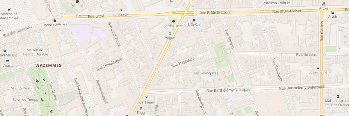Plan du 95 Rue des Postes à Lille