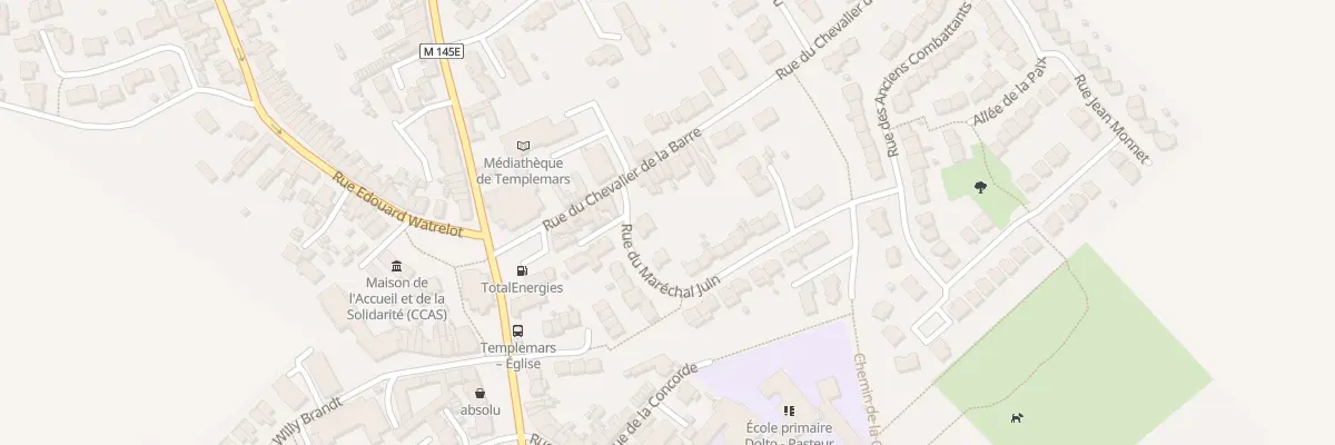 Plan du 22 Rue du Chevalier de La Barre à Templemars