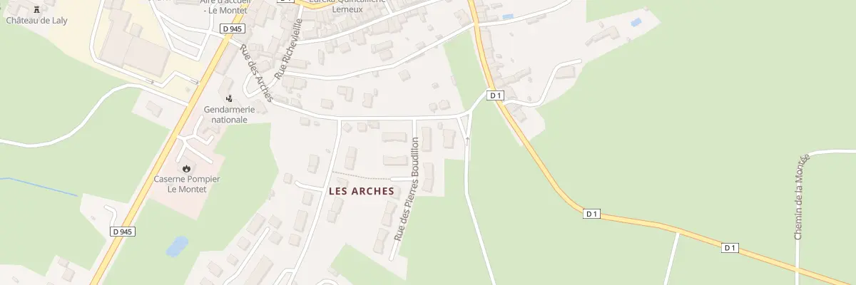 Plan du 1 Rue des Pierres Boudillons au Montet