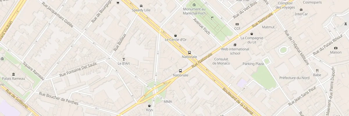 Plan du 56B Bd de la Liberté à Lille