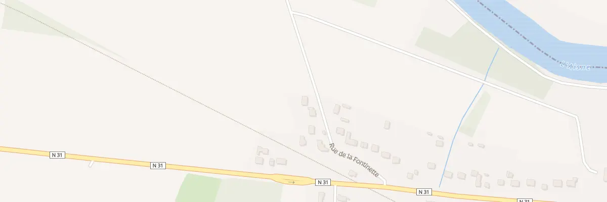Plan du 9 Rue de la Fontinette à Jaulzy