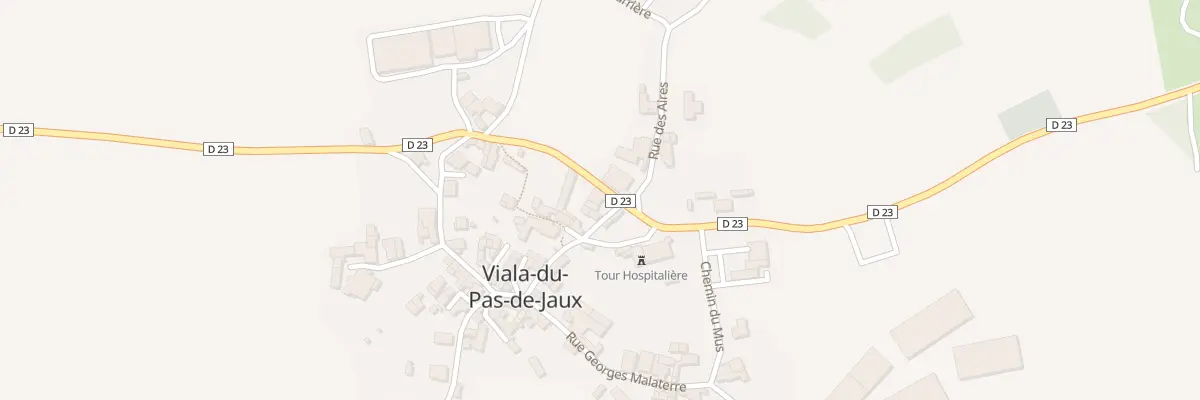 Plan du 129 Rte des Templiers à Viala-du-Pas-de-Jaux
