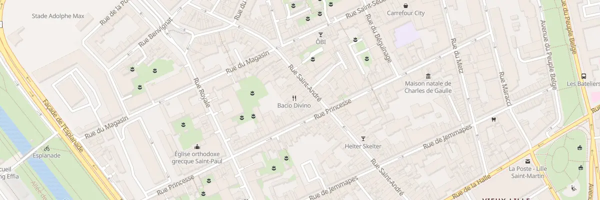 Plan du 105 Rue Saint André à Lille