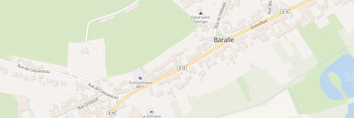 Plan du 30 Gr Grande Rue à Baralle