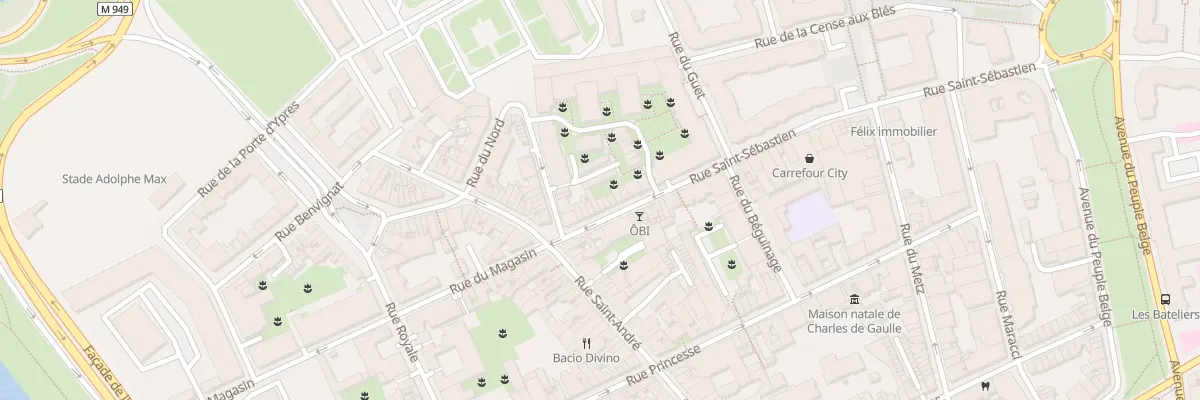 Plan du 11 Rue Saint-Sébastien à Lille