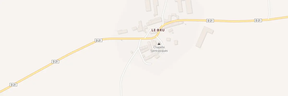 Plan du 5025 Le Bru à Charmensac