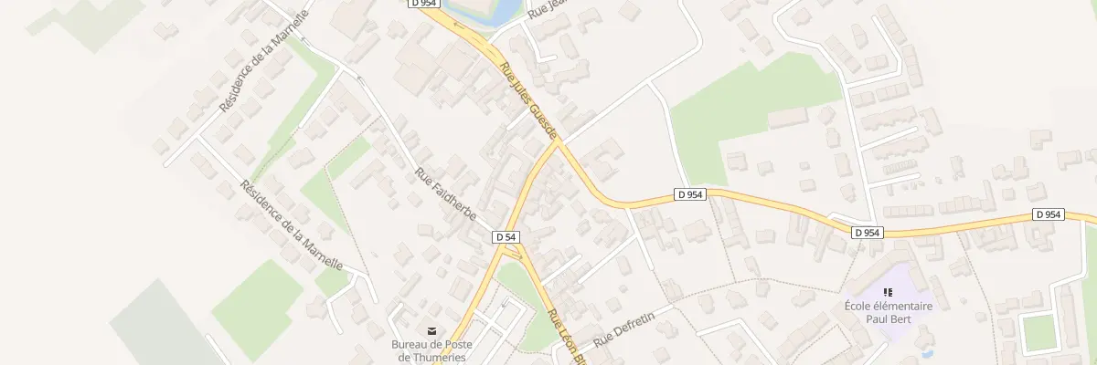 Plan du 5 Rue Roger Salengro à Thumeries