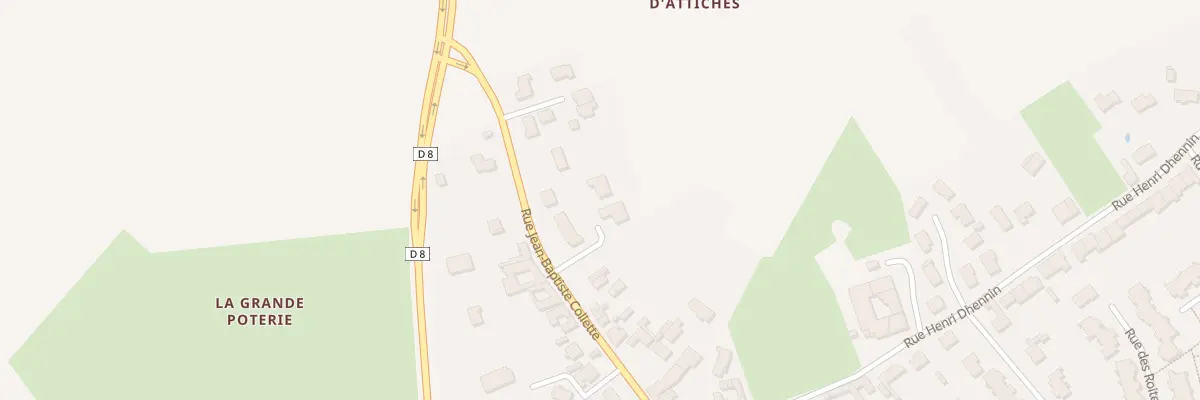 Plan du 102 Rue Jean-baptiste Collette à Attiches