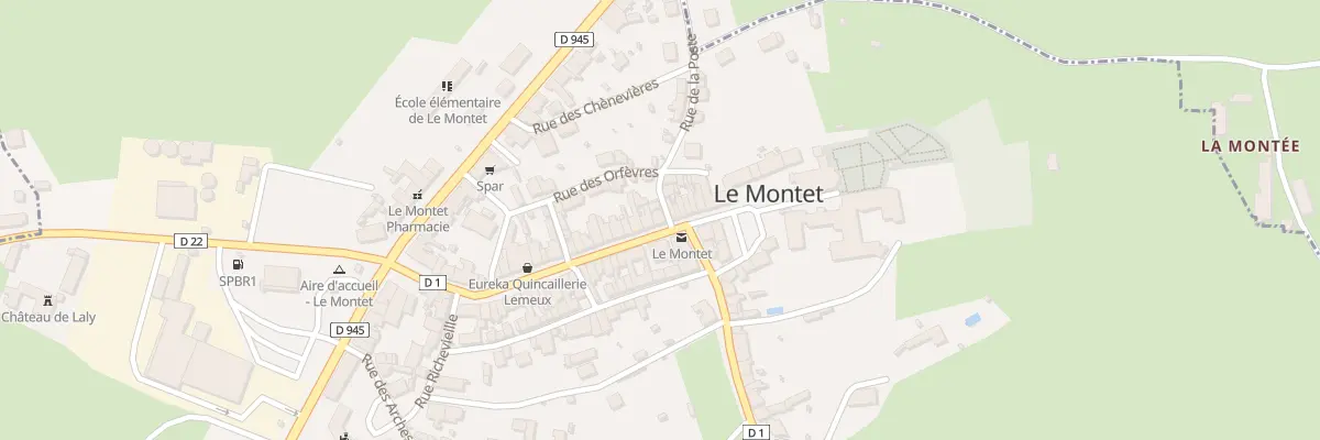 Plan du 2 Gr Grande Rue au Montet