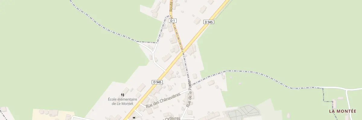 Plan du 17 Rue de la Poste à Tronget