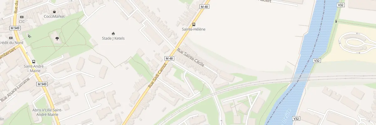 Plan du 14 Rue Sainte-Cécile à Saint-André-lez-Lille