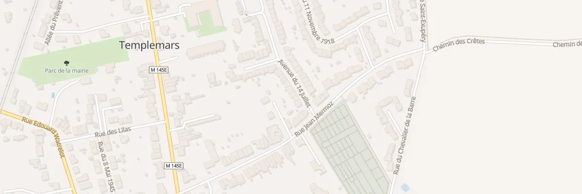 Plan du 5 Rue du 14 Juillet à Templemars