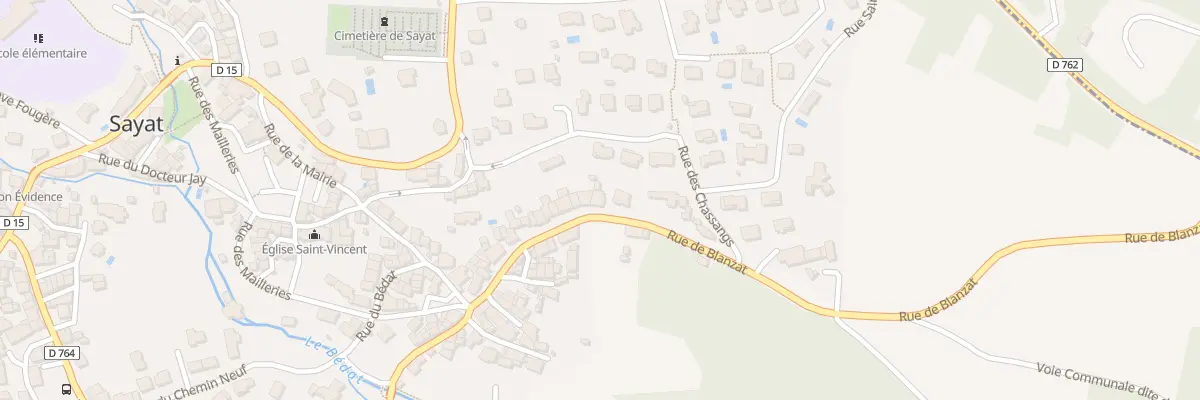 Plan du 29 Rue de Blanzat à Sayat