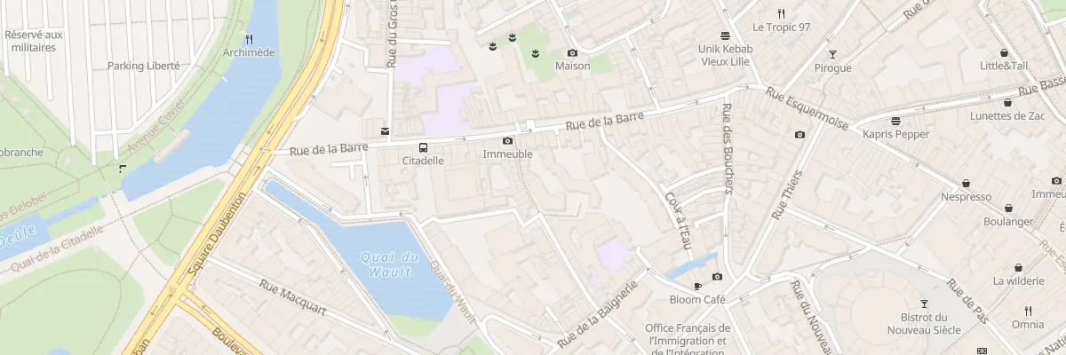 Plan du 18 Rue de la Halloterie à Lille