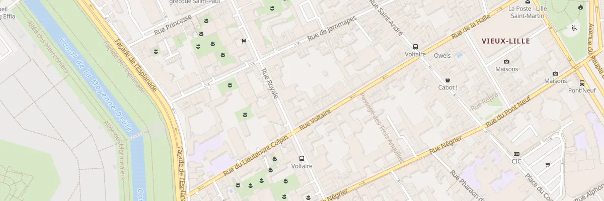 Plan du 40 Rue Voltaire à Lille