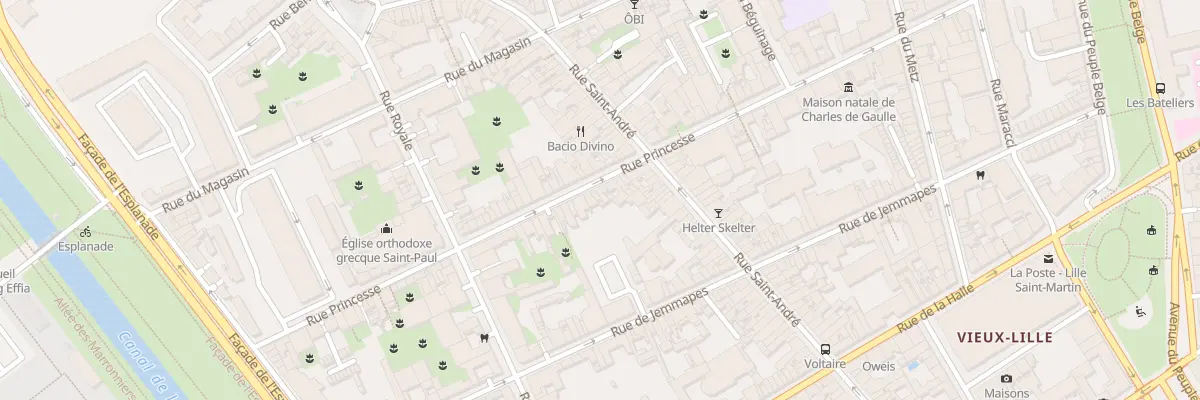 Plan du 49 Rue Princesse à Lille