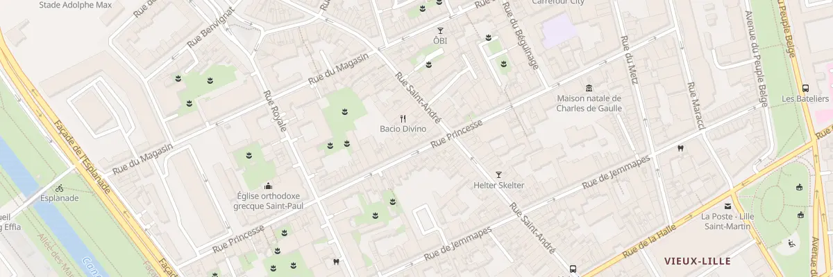 Plan du 64 Rue Princesse à Lille