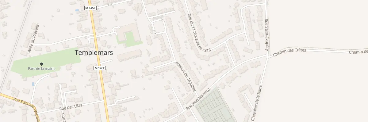 Plan du 16 Rue du 14 Juillet à Templemars