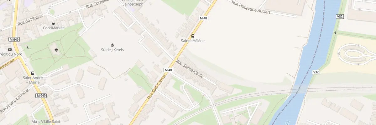 Plan du 7 Rue Sainte-Cécile à Saint-André-lez-Lille
