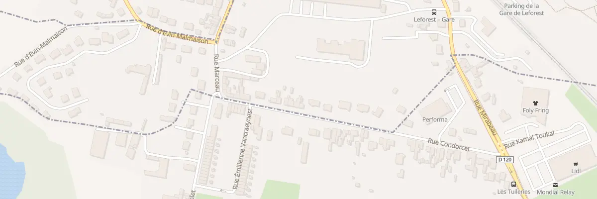 Plan du 129 Rue Marceau à Leforest