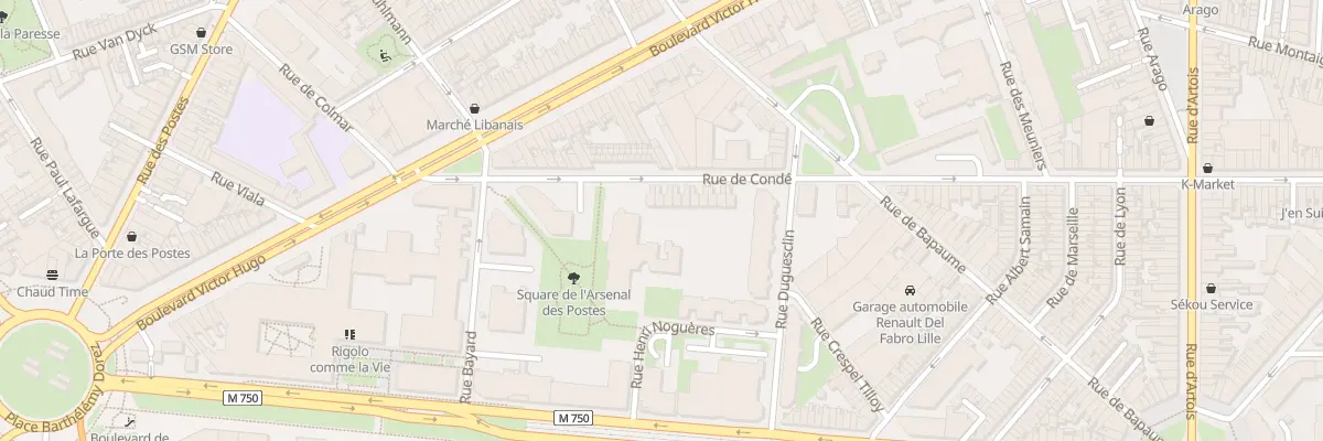 Plan du 115 Rue de Condé à Lille