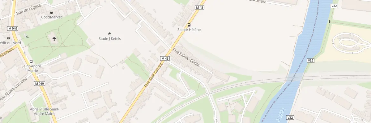 Plan du 16 Rue Sainte-Cécile à Saint-André-lez-Lille