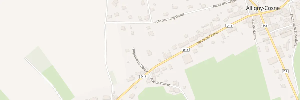 Plan du 46 Rte de Cosne à Alligny-Cosne