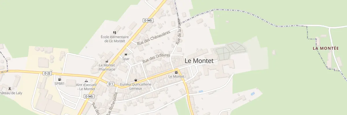 Plan du 4 Rue de la Poste au Montet