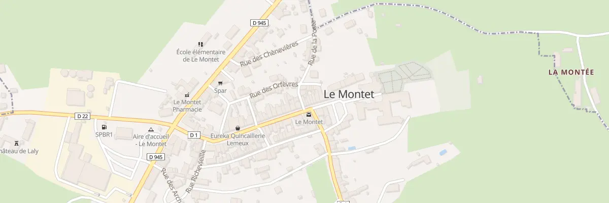 Plan du 14 Rue du Marché au Montet