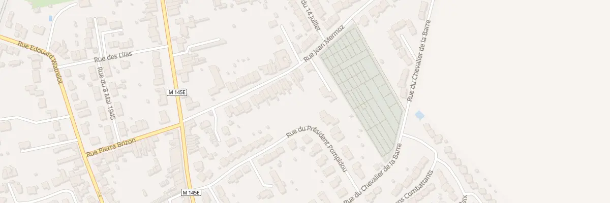 Plan du 34 Rue Jean Mermoz à Templemars
